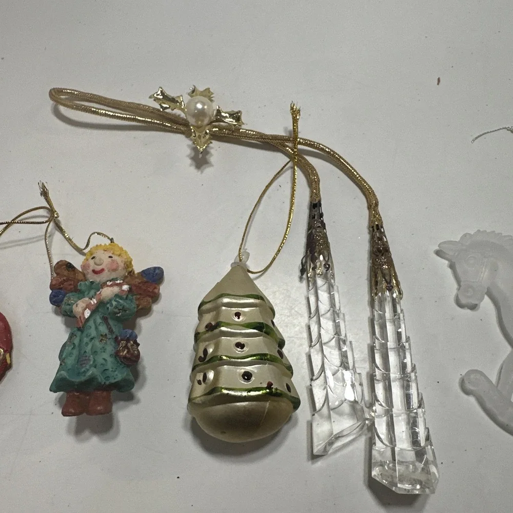 5 christmas‎ ornaments lot